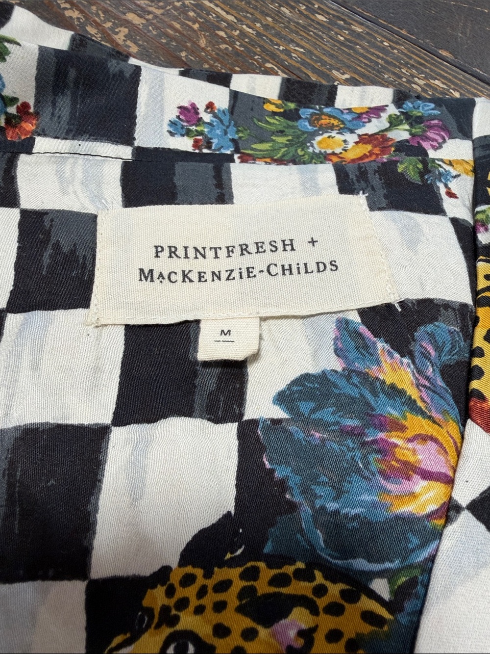 MacKenzie-Childs x Print Fresh Eco Satin SoHo Set in Bagheera print - Picture 10 of 14